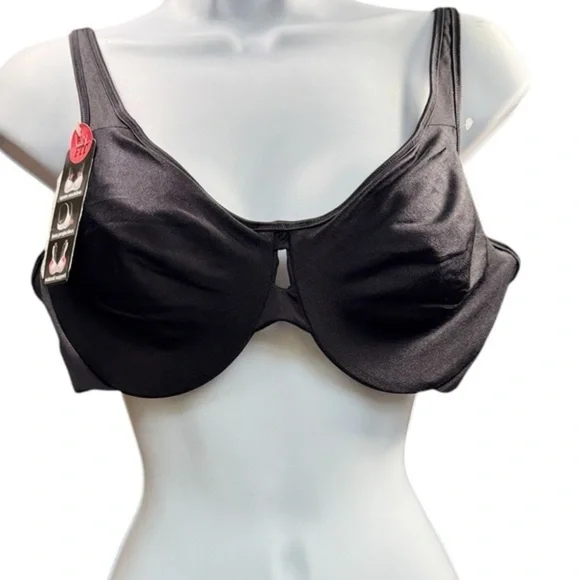 Bali Bra Women’s 40C Lily Fit Black new unlined Underwire natural Support - Picture 1 of 4
